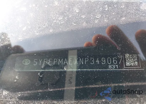 2022 Toyota Corolla Le from USA, damaged, VIN 5YFEPMAEXNP349067